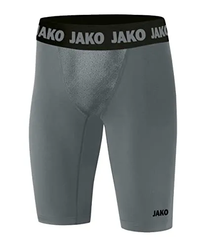 JAKO Herren Short Tights Compression 2.0, Steingrau, M - Komfortable Herren Compression-Tights für optimale Unterstützung beim Sport, ideal für Training und Wettkampf.