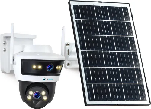 LUVISION 4G / LTE PTZ Solar Überwachungskamera SIM Karte KI Bewegungsverfolgung (Versandrückläufer)