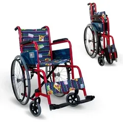 Mobiclinic Teatro Kinderrollstuhl mit festen Armlehnen - Behinderten-Bedarf, faltbar und leicht, ideal für Kinder mit eingeschränkter Mobilität, bietet Stabilität und ein modernes Design für mehr Lebensqualität.