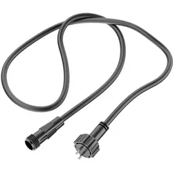 ledscom.de Verlängerungskabel für Stecksystem NEMO (IP44), 1 m, schwarz