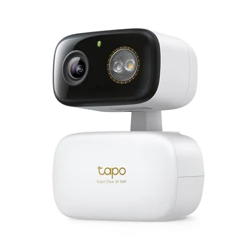 Tapo C236 Mini-Überwachungskamera mit Aufzeichnung, 3K 5MP, 360°-Abdeckung für Innen- und Außenbereich, KI-Erkennung und Benachrichtigungen, microSD-Karte bis 512 GB