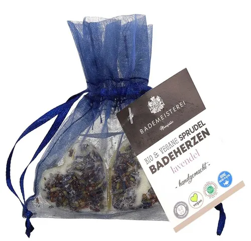 Ecoworld Feste Duschseife Badeherzen - Lavendel 15g