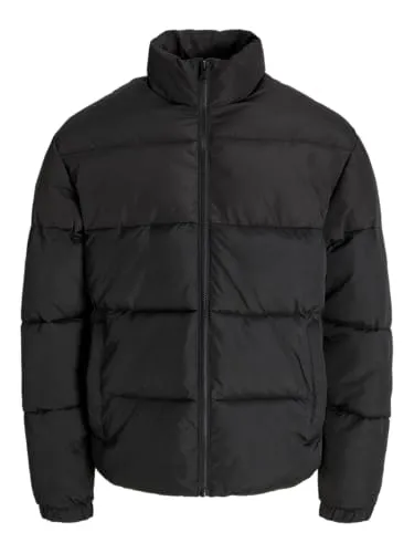 JACK & JONES Herren Jjmaze Puffer Collar Pls, Black, 5X_l
