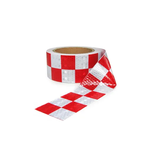 Signalband Markierungsband Absperrband selbstklebend reflektierend kariert 10m