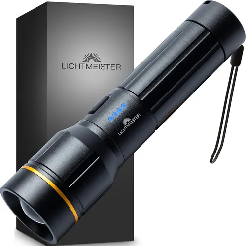 LICHTMEISTER® LED Taschenlampe Aufladbar