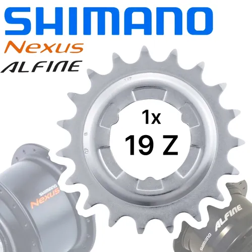 Shimano Nexus / Alfine Getriebenaben Verschleiss Ersatz Ritzel Silber 19 Zähne