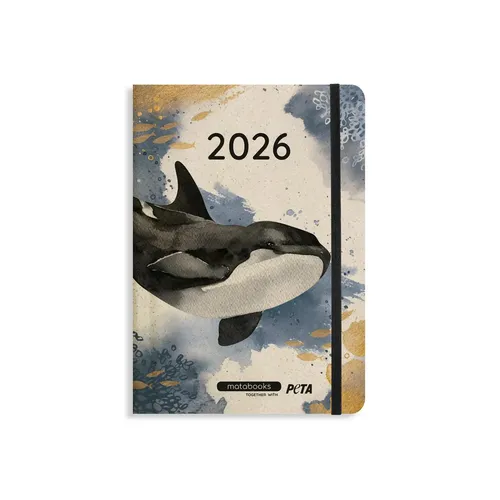 matabooks - A5 Kalender Samaya 2026 in Ocean Blue - Kalender für 2026 im A5-Format, zweisprachig (DE/EN) und ideal für die Planung im Alltag.