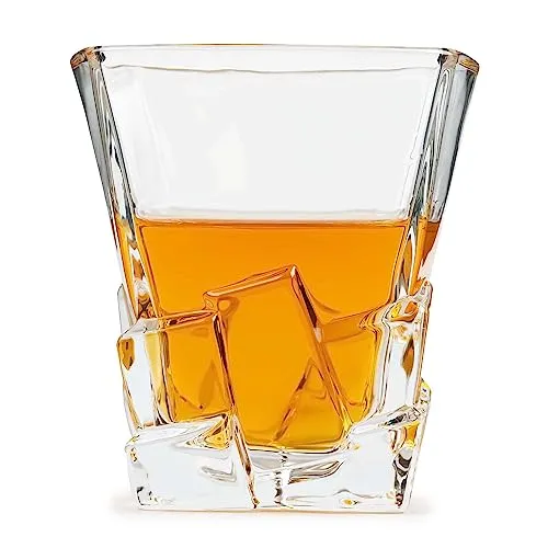 La Home by Chris Whisky Gläss 270ml für Scotch, Cocktail, Rum, Bourbon, Cognac, Wodka und Likör - Dickes Glas