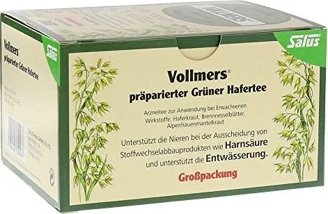 Vollmers präparierter grüner Hafertee Filterbeutel von Salus