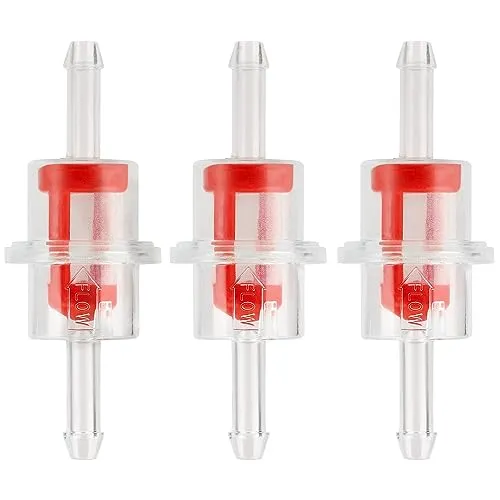 LOCOPOW 3 Stück Kraftstofffilter Benzinfilter Klein Transparent für Motorrad 3/16