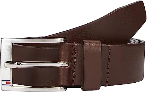 Tommy Hilfiger Herren Gürtel New Aly Belt, Braun, 85 cm in braun von Tommy Hilfiger