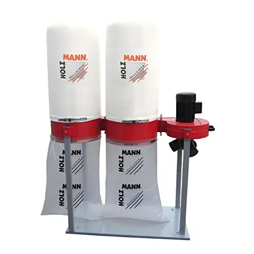 Holzmann Absauganlage ABS4000 400V - Werkstatteinrichtung mit hoher Saugleistung von 3900 m³/h, ideal für den Anschluss mehrerer Maschinen, ausgestattet mit einem robusten Stahlwindflügelrad und einem höhenverstellbaren Gebläse.