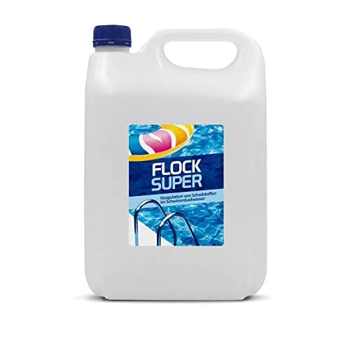 Superflock flüssig für Pool | Koagulation von Schadstoffen im Schwimmbadwasser | Flockungsmittel Pool | 4L