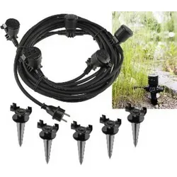 ChiliTec Verlängerungskabel mit Erdspieß, 15m, IP44