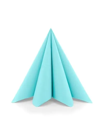 Sovie HOME Serviette in SKY aus Linclass Airlaid, 40 x 40cm, 1/4 Falz, 12 Stück, hochwertige stoffähnliche Einweg-Servietten für Dinner, Feier, Event