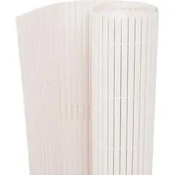 Gartenzaun Doppelseitig 90 x 300 cm Weiß - Weiß