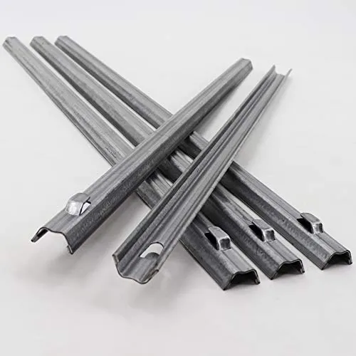 Aquagart 200 W-Profil Zaunanker I stabile Erdanker aus verzinktem Bandstahl für Wild-Zaun Weide- u. Maschen-Draht I Bodenanker zur Befestigung von Knoten-Geflecht in der Erde I Erdnägel 50 cm