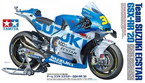 Tamiya 14139 Motorrad 1:12 - THE 2020 TEAM SUZUKI ECSTAR GSX-RR 20 Kit - Modellbausatz im Maßstab 1:12, ideal für Hobbyisten und Modellbau-Liebhaber, selbst zusammenzubauen für ein authentisches Erlebnis.