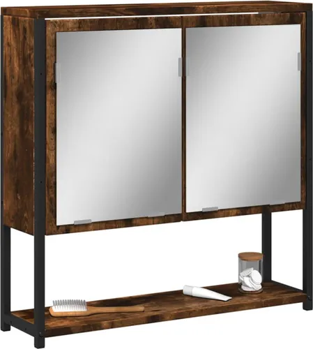 vidaXL Bad Spiegelschrank mit Stauraum