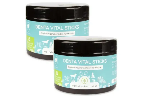 Wolfsbacher Natur 2er Sparset Zahnpflege Leckerli für Hunde, für: Hund