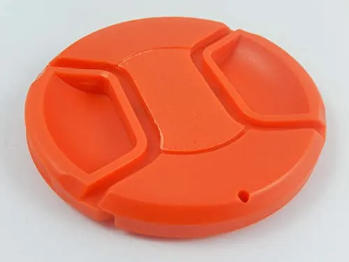 vhbw Universal Objektivdeckel 67 mm für Kamera, DSLR - Kunststoff, Rot, mit Innengriff