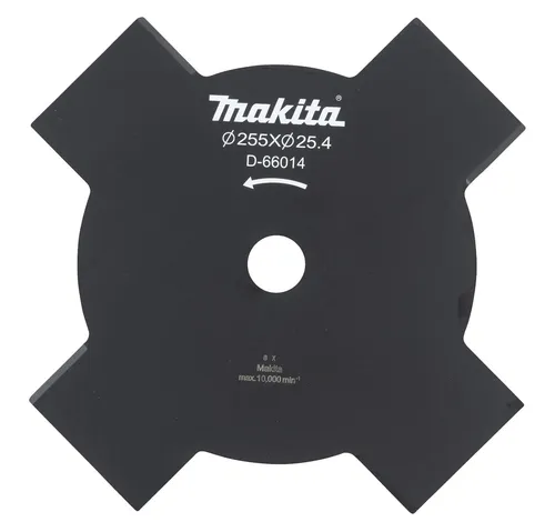 Makita Schlagmesser D-66014, 4-Zahn, 255 x 25,4mm, für Modell DUR369A, UR101C, UR201C