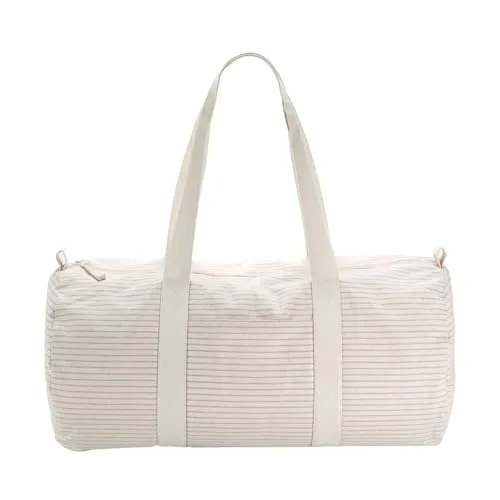 Striped Organic Cotton Barrel Bag Sporttasche von Westford Mill