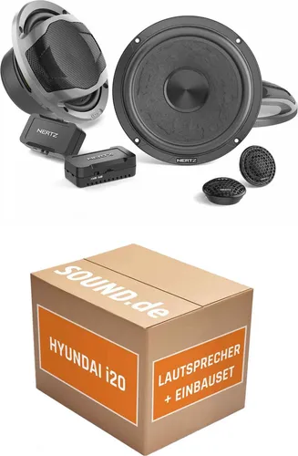 Hertz CK 165L Einbaupaket für Hyundai i20 (2014-2020) - Komplettset mit 2x Tief-Mitteltöner und 2x Hochtöner für einfachen Lautsprecherwechsel im Hyundai i20. Hohe Klangqualität und passgenaues Einbauzubehör inklusive.