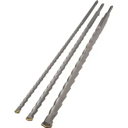 AVIT 08015 - SDS Bohrer Satz (600 mm), 3-teilig - Steinbohrer & Betonbohrer, 3-teiliges Set mit Hartmetall-Spitzen für hohe Langlebigkeit und Stoßfestigkeit, ideal für professionelle Anwendungen.