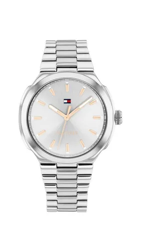 Tommy Hilfiger Damenuhr 1782817 – Elegantes Design mit 36 mm Gehäuse - Stilvolle Armbanduhr für Damen mit 12-Stunden-Zifferblatt, Edelstahl-Armband und -Gehäuse. Wasserdicht bis 30 m und mit 2 Jahren Garantie – ideal für jede Gelegenheit.