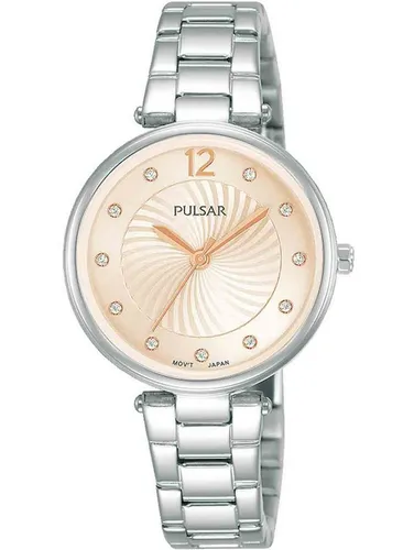 Pulsar PH8491X1 Damenuhr 30mm - Elegante Quarzuhr mit Swarovski-Besatz - Armbanduhren mit 5 ATM Wasserdichtigkeit, modernem Design und hochwertigem Edelstahl. Perfekt für stilbewusste Damen!