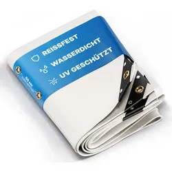 NEMAXX Schutzplane 400×500 cm – 100 % wasserdicht & UV-beständig - Premium Abdeckplane 4×5 m (20 m²) – 650 g/m², extrem reißfest und vielseitig einsetzbar für Garten, Bau und Transport. Schützt zuverlässig bei jedem Wetter!