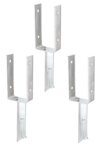 Alberts 215293 U-Pfostenträger mit Betonanker - Stütze, feuerverzinkt und robust, ideal für stabile Konstruktionen im Garten- und Landschaftsbau.