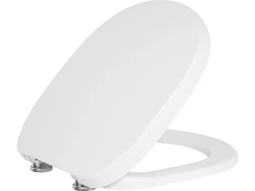WC-Sitz Vacacai, weiß Softclose, Duroplast mit Edelstahl-Scharnier