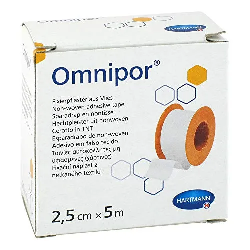 OMNIPOR Fixierpflaster Vlies 2,5 cmx5 m 1 St Pflaster