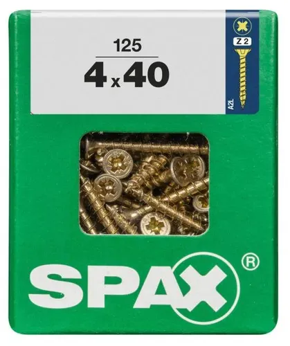 Spax Universalschrauben 4.0 x 40 mm PZ 2 - 125 Stk.  Schraube
