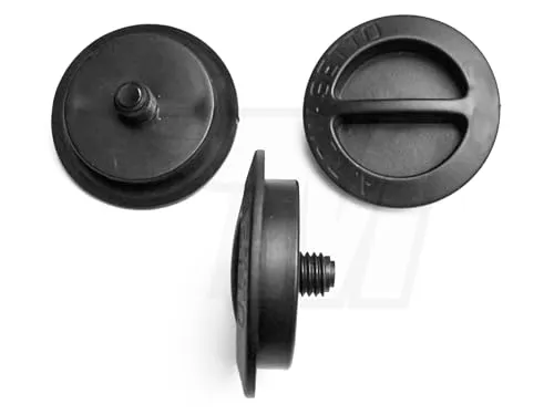 2x Tankdeckel LPG für Autogas Tankverschluss Tomasetto Dish | M10 Schwarz