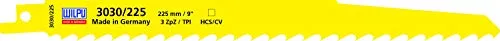WILPU 3030/225 Säbelsägeblatt für Holz & Kunststoff 225x19x1,27mm Z3-5 Stück