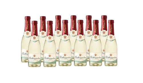 Rotkäppchen Alkoholfrei Sekt 0,0% vol. (12 x 0.2 l) - Alkoholfreier Sekt mit halbtrockener Note, schonend entalkoholisiert für vollen Geschmack. Ideal für besondere Anlässe oder den Alltag, unbeschwerter Genuss in praktischen Kleinflaschen.