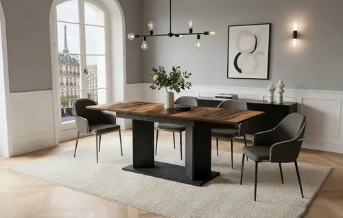 B&D home Esstisch Vivian, ausziehbar 120-160x80 cm von B&D home