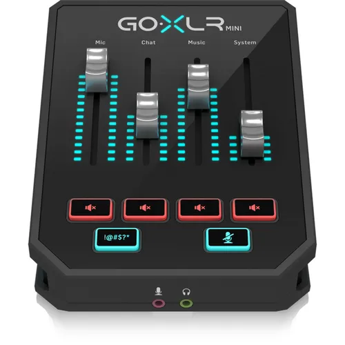 TC-Helicon GO XLR MINI B-Stock - USB Audio Interface für Streamer - Effektgeräte & Signalprozessoren, B-Stock mit voller Garantie; perfekt für Live-Streaming mit integriertem EQ und mehreren virtuellen USB-Audiogeräten.