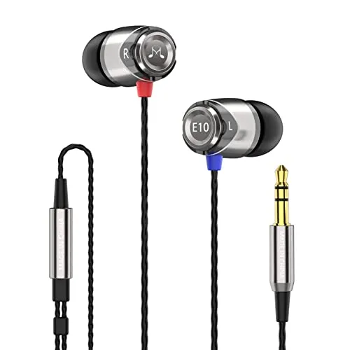 SoundMagic E10 In-Ear-Kopfhörer - Schwarz - Kopfhörer mit kräftigem Tiefbass und außergewöhnlicher Klangqualität, ideal für mobiles Musikhören. Ergonomisches Design für langen Tragekomfort und perfekte Geräuschunterdrückung.