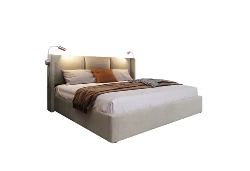 REDOM Polsterbett Doppelbett Stauraumbett Bett (160x200 mit lattenrost(Ohne Matratze), Stauraumbetten Bettgestell PU Jugendbett