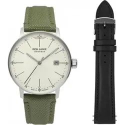 Iron Annie 5034-1_SET Herrenuhr - Elegante Quarz-Armbanduhr mit beigem Ziffernblatt, Schweizer Uhrwerk und wasserdicht bis 5 bar – perfekt für stilbewusste Männer