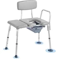 VEVOR Nachttoilettenstuhl 4 in 1 mit Toilettensitzerhöhung von Vevor