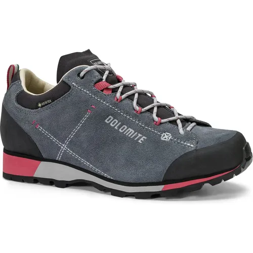 Dolomite Shoe W's 54 Hike Low Evo GTX gunmetal grey - Wanderschuhe mit wasserdichtem GORE-TEX Futter und dämpfender Vibram Laufsohle, speziell für Damenfüße entwickelt, ideal für längere Wanderungen und unebenes Gelände.