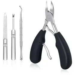 Nagelknipser für dicke Nägel, Metall Fußnagel Schere mit weichem Griff