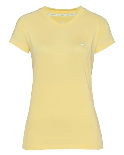 Jeff Green Damen Atmungsaktives Kurzarm Funktions Shirt Elisa, Farbe:Light Sun, Größe:40