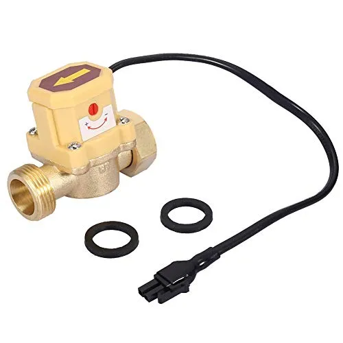 Wasserdurchflusssensor Schalter, G3/4-G3/4 Gewinde Wasserpumpe Einstellbarer Durchflusssensor Druck Automatikschalter 220V, Wasserdurchflusssensor Schalter Sensor