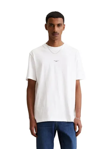 T-Shirt MARC O'POLO DENIM, Herren, Gr. M, weiß - Herren-Shirt aus 100% Baumwolle in klassischem Weiß, bietet hohen Tragekomfort und Bewegungsfreiheit, ideal für einen lässigen Look.